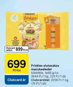 Tesco Friskies alutasakos macskaeledel ajánlat