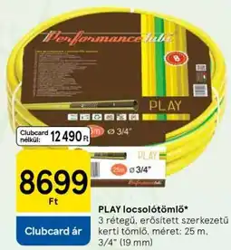 Tesco Play locsolótömlő ajánlat