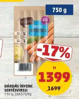 PENNY DÁRDÁS ÍNYENC SERTÉSVIRSLI ajánlat
