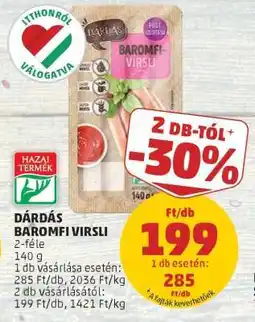 PENNY Dárdás Baromfi Virsli ajánlat
