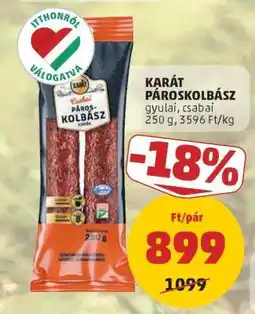 PENNY Karát Pároskolbász ajánlat