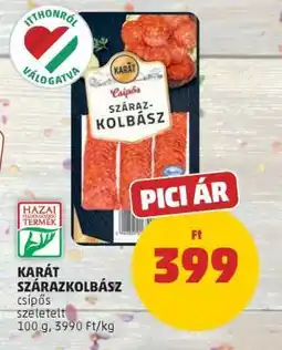 PENNY KARÁT SZÁRAZKOLBÁSZ ajánlat