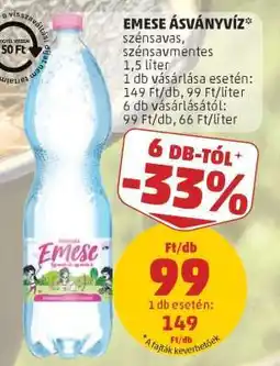 PENNY Emese ásványvíz ajánlat