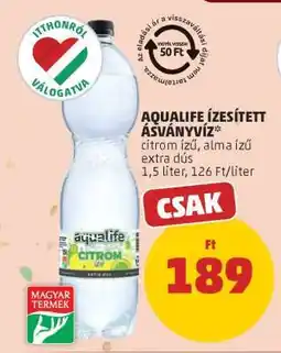PENNY Aqualife ízesített ásványvíz ajánlat