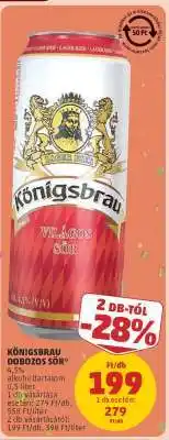 PENNY Königsbrau Dobozos Sör ajánlat