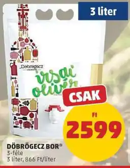 PENNY DÖBRÖGECZ BOR ajánlat