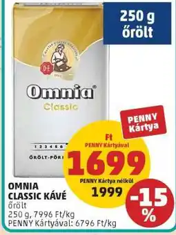 PENNY OMNIA CLASSIC KÁVÉ ajánlat