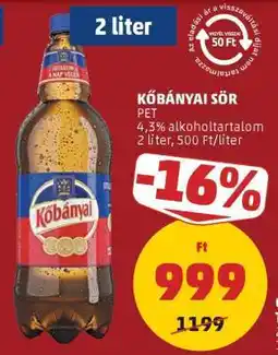 PENNY Kőbányai Sör ajánlat