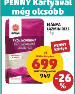 PENNY Mánya Jázmin Rizs ajánlat