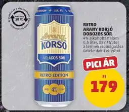 PENNY RETRO ARANY KORSÓ DOBOZOS SÖR ajánlat