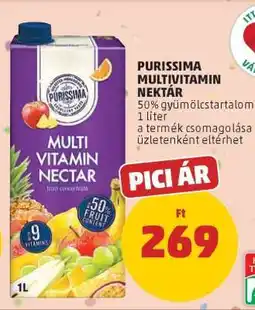 PENNY PURISSIMA MULTIVITAMIN NEKTÁR ajánlat