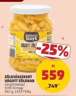 PENNY Zöldségeskert Vágott Zöldbab ajánlat