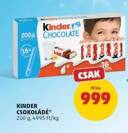 PENNY KINDER Csokoládé ajánlat