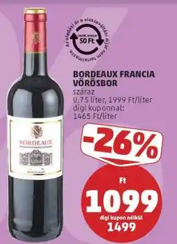 PENNY Bordeaux Francia Vörösbor ajánlat