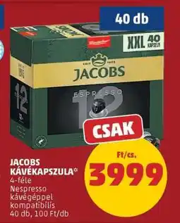 PENNY Jacobs kávékapszula ajánlat