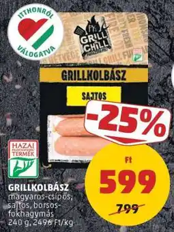 PENNY GRILLKOLBÁSZ ajánlat