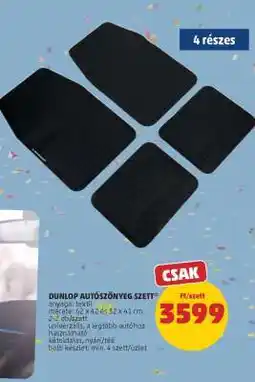 PENNY Dunlop Autószőnyeg Szett ajánlat