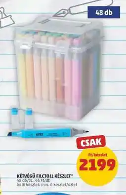 PENNY Kétvégű filctoll készlet ajánlat