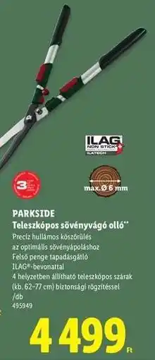 Lidl PARKSIDE Teleszkópos sövényvágó olló ajánlat