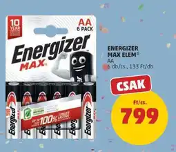 PENNY Energizer Max Elem ajánlat