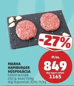 PENNY Marha Hamburger Húspogácsa ajánlat