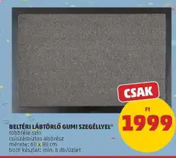 PENNY BELTÉRI LÁBTÖRLŐ GUMI SZEGÉLLYEL ajánlat