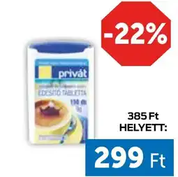 PRIVÁT Privat edesítő tabletta ajánlat