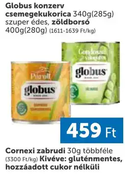 PRIVÁT globus konzerv csemegekukorica ajánlat