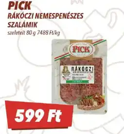CBA Pick rakoczi nemespeneszes szalami ajánlat