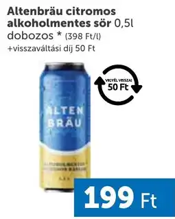 PRIVÁT Altenbräu citromos sör ajánlat