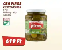 CBA Cba piros csemegeuborka ajánlat