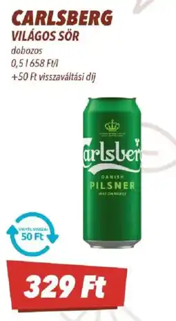 CBA Carlsberg világos sör ajánlat