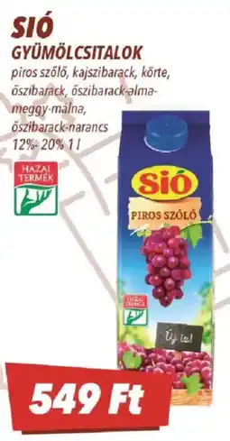 CBA Sió gyümölcsitalok ajánlat
