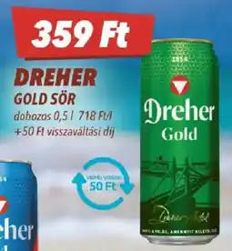 CBA Dreher gold sör ajánlat