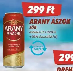 CBA Arany ászok sör ajánlat