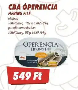 CBA Cba operencia hering file ajánlat