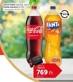 PRIVÁT Coca-Cola klasszik, zero, Fanta narancs ajánlat
