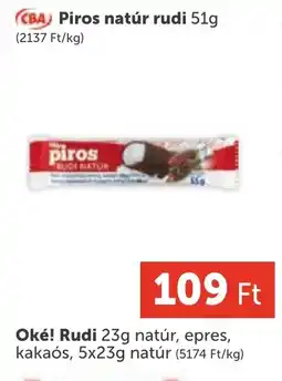 PRIVÁT Piros natúr rudi ajánlat