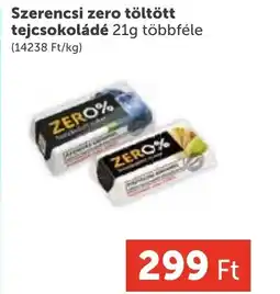 PRIVÁT Szerencsi zero töltött tejcsokoládé ajánlat
