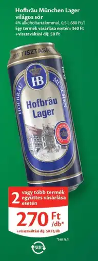 EcoFamily Hofbräu lager ajánlat