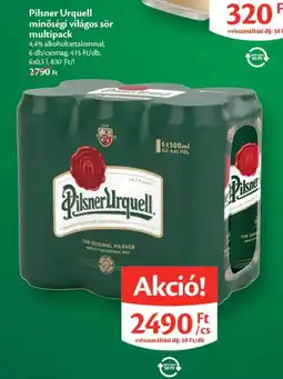 EcoFamily Pilsner Urquell minőségi világos sör multipack ajánlat
