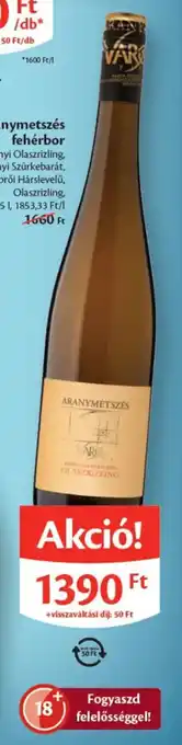 Arany Metszés fehérbor