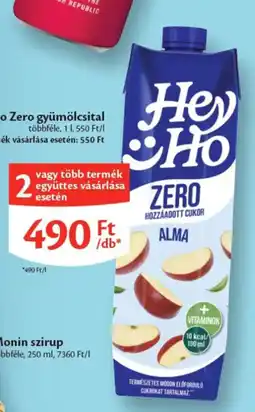 EcoFamily Hey Ho zero gyümölcsital ajánlat