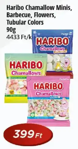 Real Haribo chamallow minis barbecue, flowers, tubular colors ajánlat