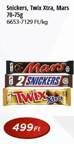 Real snickers twix xtra mars ajánlat