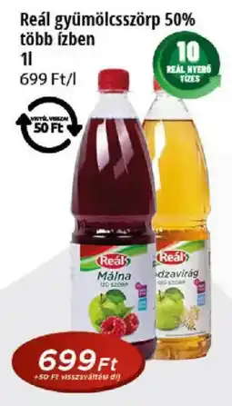 Real Reál gyümölcsszörp ajánlat