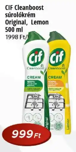 Real Cif cleanboost súrolókrem ajánlat