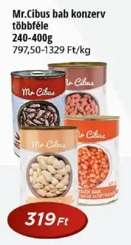 Real Mr Cibus bab konzerv ajánlat