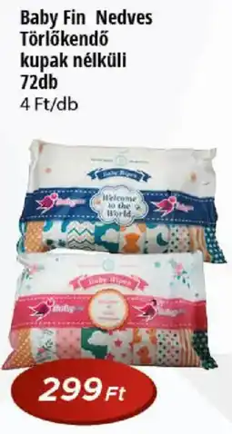 Real Baby Fin Törlőkendő kupak nélküli ajánlat