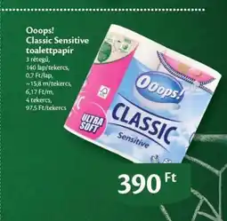 EcoFamily Ooops! Classic Sensitive toalettpapír ajánlat